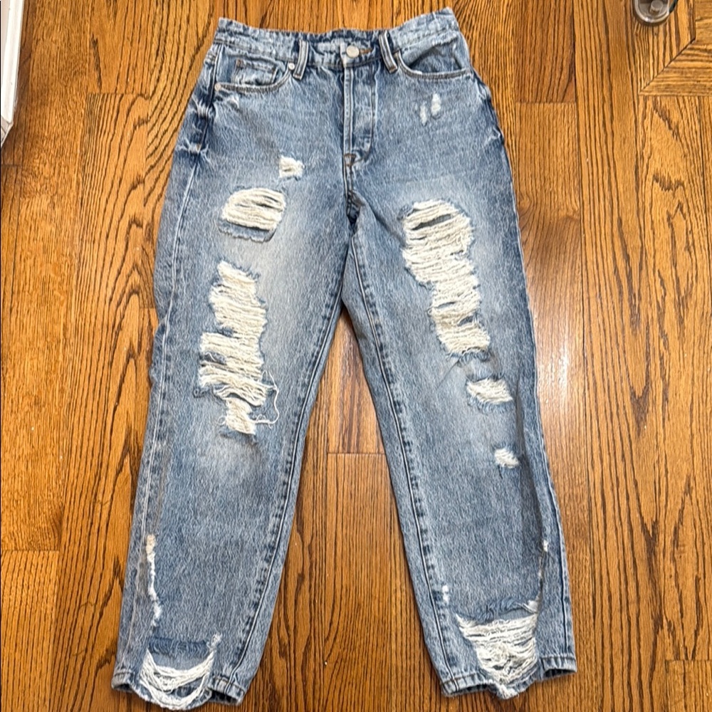 Distressed Blue Jeans BlankNYC